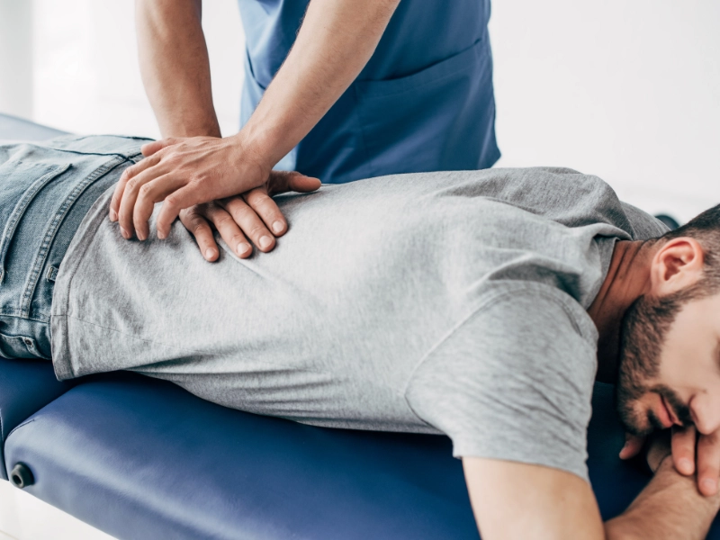 Back Pain Relief | Top-Rated Chiropractor In Lubbock, Tx January 22, 2026 Dr. Brett chavez gives a chiropractic adjustment to a lubbock, tx patient to relieve back pain.