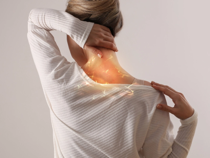 Neck Pain Relief | Top-Rated Chiropractor In Lubbock, Tx June 15, 2026 A woman in lubbock, tx struggles with neck pain and needs chiropractic neck pain treatment from dr. Brett chavez, d. C.
